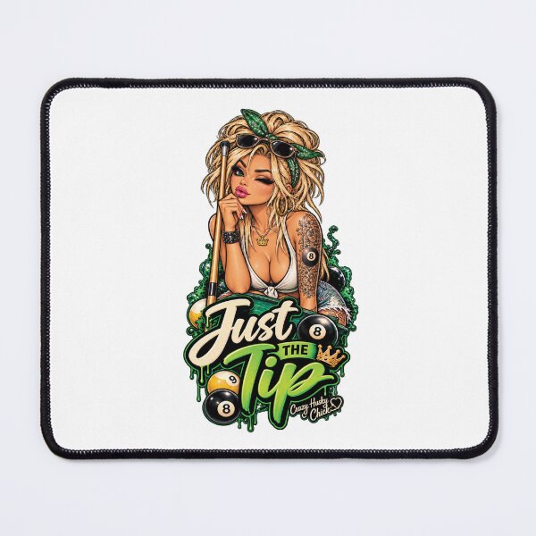 Item preview, Just the Tip – Sassy Pool Girl Billiards Design designed and sold by Crazyhuskychick.