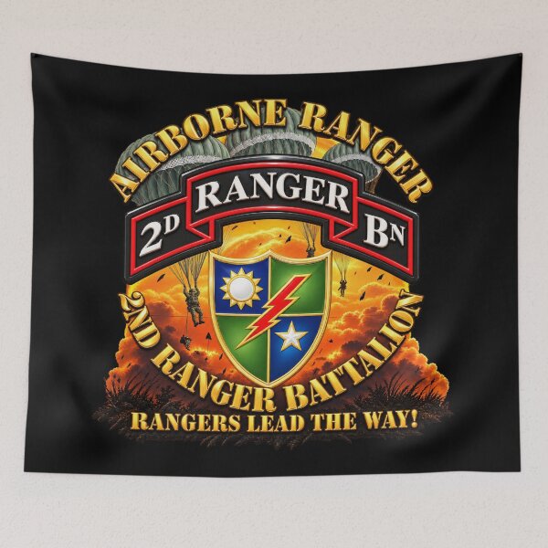 Item preview, SOF - 2nd Ranger Battalion - Airborne Ranger - 3D - Enhanced designed and sold by Military Insignia Products.