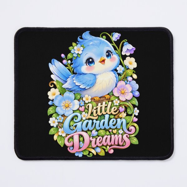 Item preview, Little Garden Dreams – Cute Blue Bird designed and sold by avinigav.