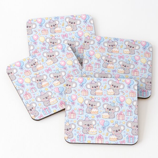 Item preview, Kawaii Birthday Baby Koala Cake Pattern designed and sold by Soft Berry Studio.
