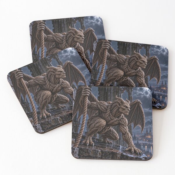Item preview, Gargoyle on a Ruined Gothic Bell Tower designed and sold by JUTElCONIC.