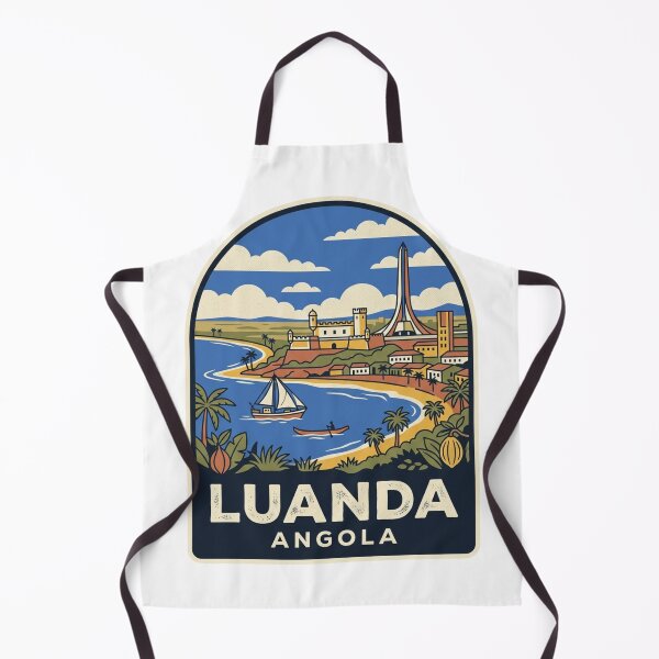Item preview, Unique Luanda Angola Travel Badge, Baia de Luanda Coast & Agostinho Neto Mausoleum Emblem designed and sold by raedattia.