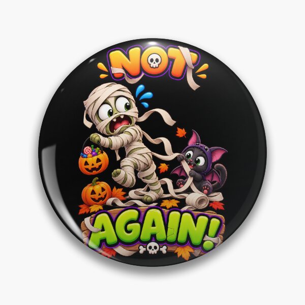 Item preview, Not Again Funny Halloween Mummy designed and sold by Yomere.