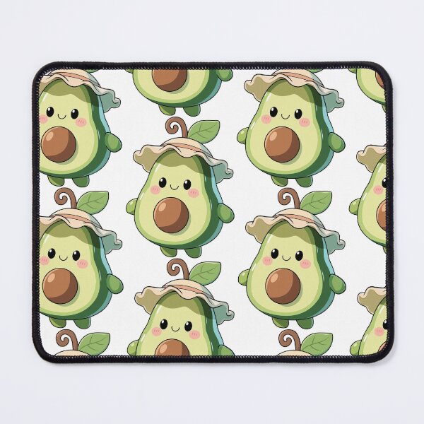 Item preview, Cute Kawaii Avocado Wearing Sun Hat    designed and sold by DesignByUmza.