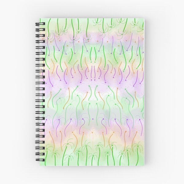 Item preview, pastel rainbow wavy abstract line pattern designed and sold by Bywithrose instant studio.