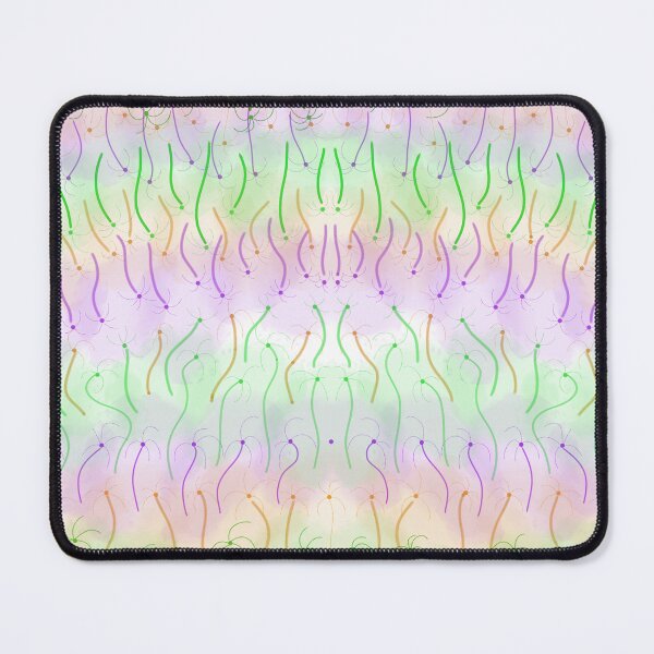 Item preview, pastel rainbow wavy abstract line pattern designed and sold by Bywithrose instant studio.