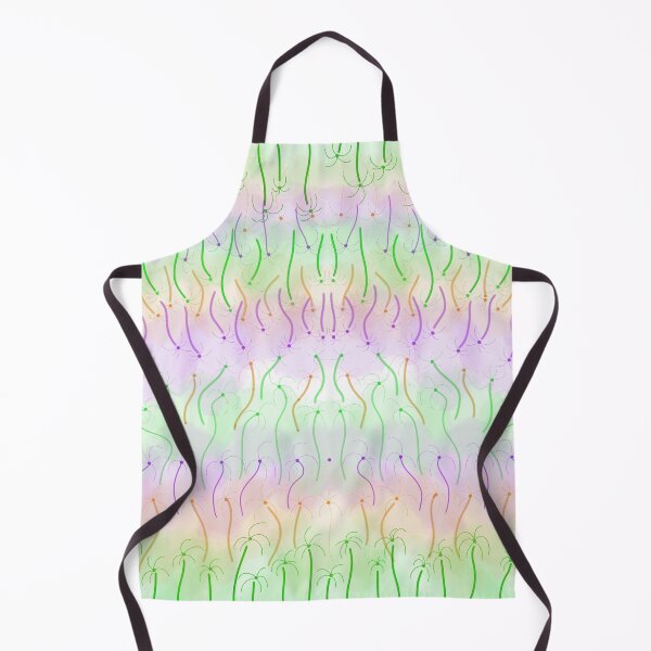 Item preview, pastel rainbow wavy abstract line pattern designed and sold by Bywithrose instant studio.