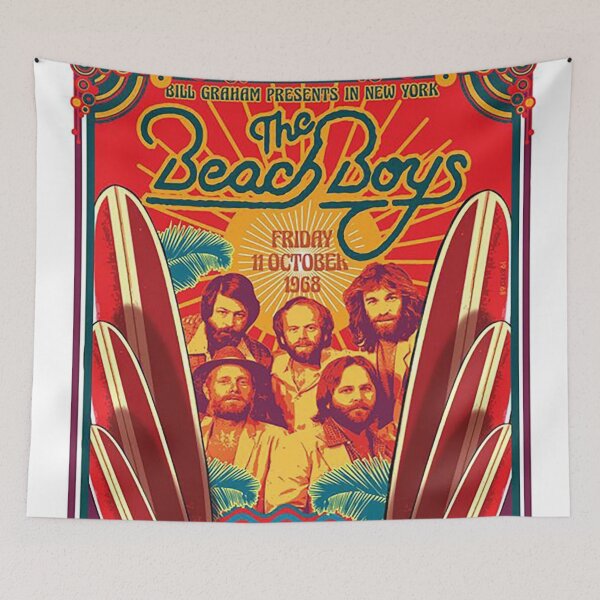 Item preview, The Beach Boys Original Custom Vintage Music Unique Poster Wall Art designed and sold by Cool Robot Bro..
