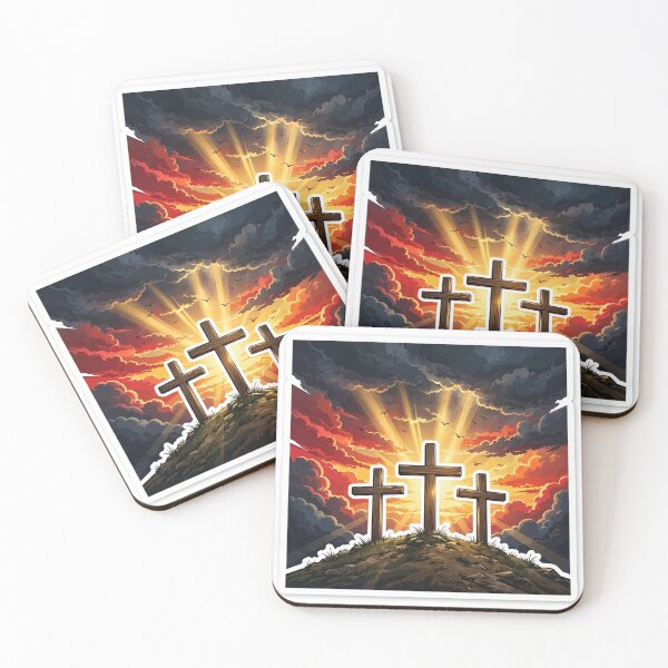 Item preview, Three Crosses Hill Sunrise Art designed and sold by Gangster-Design.
