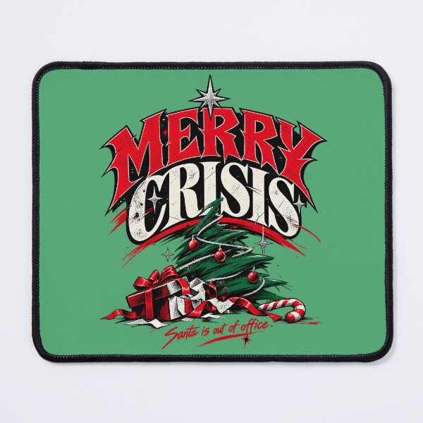 Item preview, Merry Crisis Santa Is Out Of Office Fallen Christmas Tree designed and sold by zzz888.
