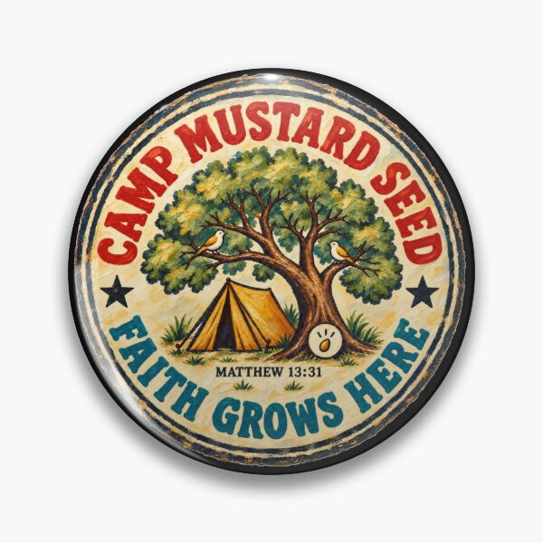 Item preview, Camp Mustard Seed – Faith Grows Here | Matthew 13:31 Christian Camping Design designed and sold by VitalPress.