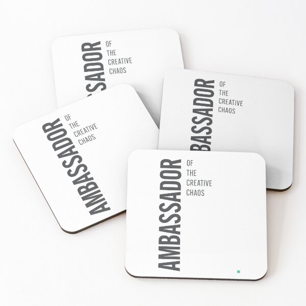 Item preview, Ambassador Of The Creative Chaos Typography Poster designed and sold by drTerrens.