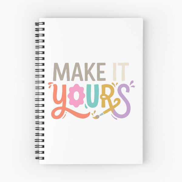 Item preview, Make It Yours – Colorful Creative Inspirational Typography designed and sold by CreativeArtisanPrints Shop.