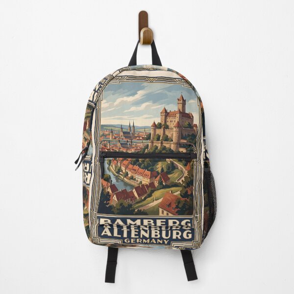 Item preview, Bamberg Altenburg Germany Vintage Travel Poster – Altenburg Castle Old Town Franconia designed and sold by Bomax121.
