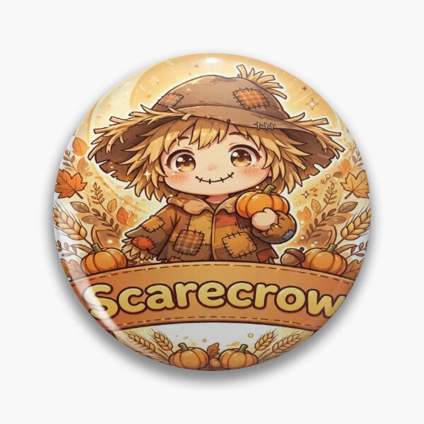 Item preview, Scarecrow Name Banner Showcase Sticker - Halloween designed and sold by Lesley D.