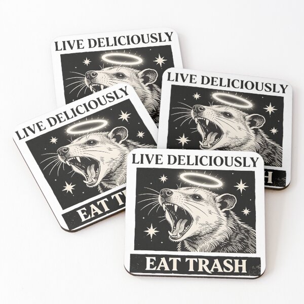 Item preview, Opossum Live Deliciously Eat Trash Vintage Meme designed and sold by GodsMonsterss.