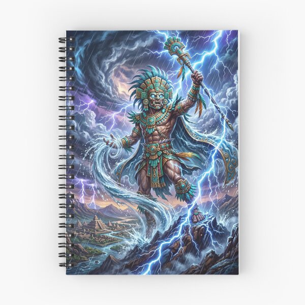 Item preview, Tlaloc God of Rain and Thunder - Aztec Mythology Art designed and sold by Lucid Dream Pixel.
