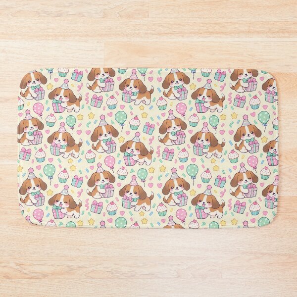 Item preview, Kawaii Birthday Beagle Pattern designed and sold by Soft Berry Studio.