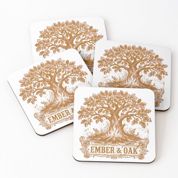 Item preview, Ember and Oak T-Shirt – Vintage Campfire Camping Nature Tee Gift designed and sold by Worn and Witty.