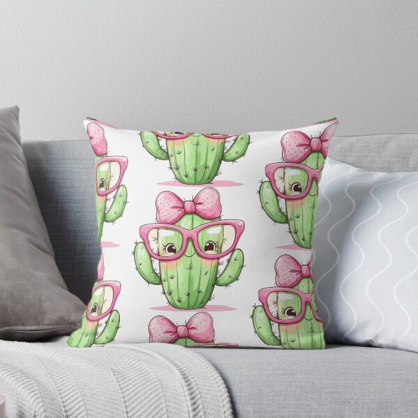 Item preview, Cute Cactus Wearing Pink Glasses and Bow    designed and sold by DesignByUmza.