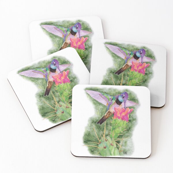 Item preview, RIVOLI'S HUMMINGBIRD WITH CACTUS FLOWER designed and sold by Jesus Vichareli.