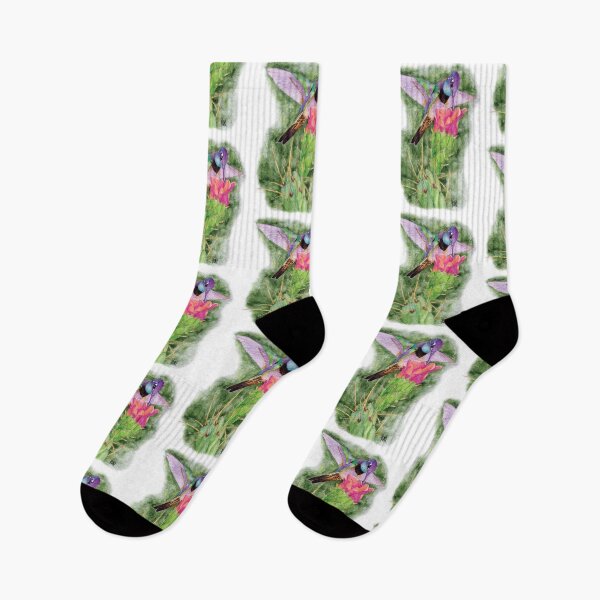 Item preview, RIVOLI'S HUMMINGBIRD WITH CACTUS FLOWER designed and sold by Jesus Vichareli.
