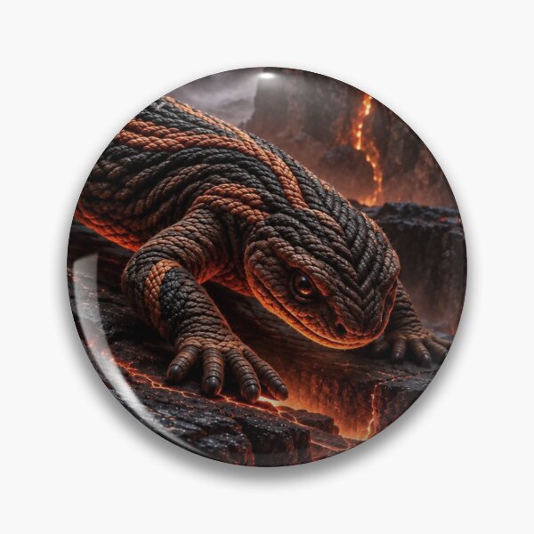 Item preview, Fire Salamander on Volcanic Rock designed and sold by JUTElCONIC.