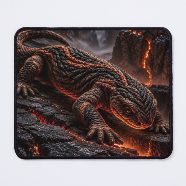 Item preview, Fire Salamander on Volcanic Rock designed and sold by JUTElCONIC.