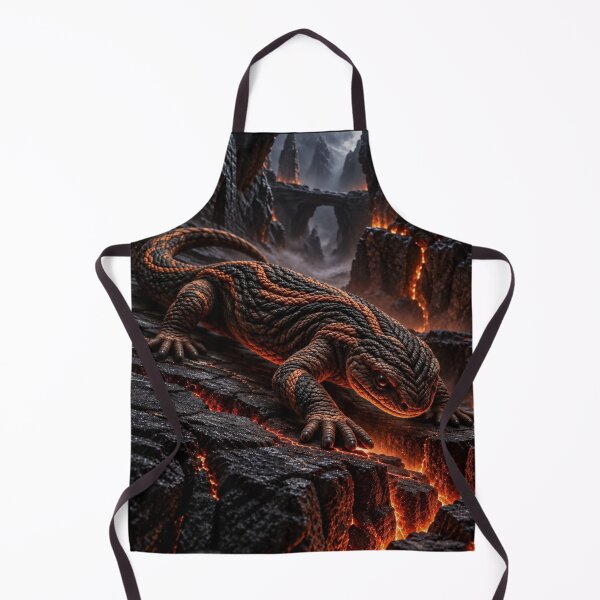 Item preview, Fire Salamander on Volcanic Rock designed and sold by JUTElCONIC.
