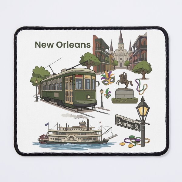 Item preview, New Orleans Souvenir Men Mississippi New Orleans designed and sold by DSWShirts.