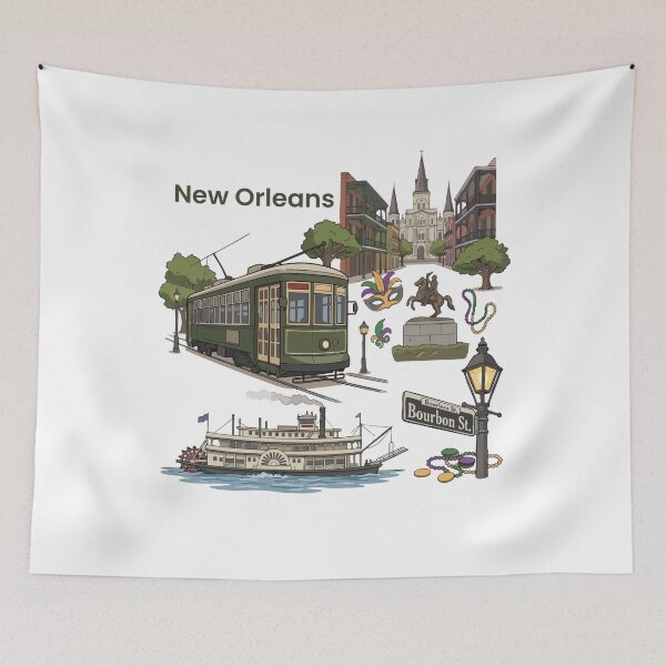 Item preview, New Orleans Souvenir Men Mississippi New Orleans designed and sold by DSWShirts.