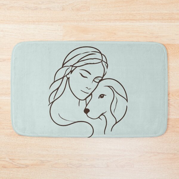 Item preview, Woman and Dog Tender Embrace designed and sold by mimiartes.