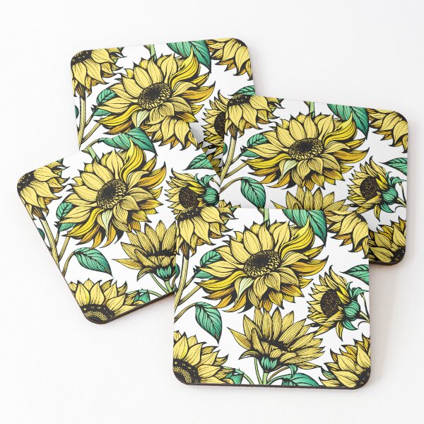 Item preview, Vintage Sunflower Yellow Decorative Floral Pattern designed and sold by FemmePod.