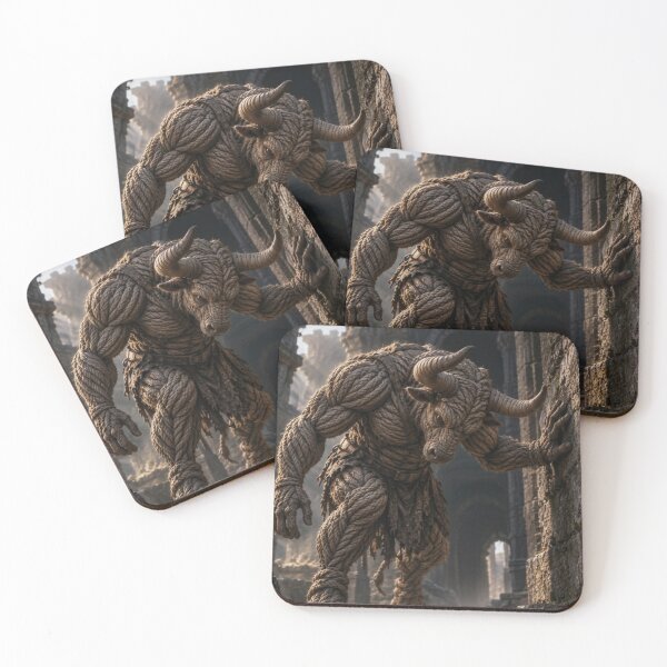 Item preview, Minotaur in a Ruined Stone Labyrinth designed and sold by JUTElCONIC.