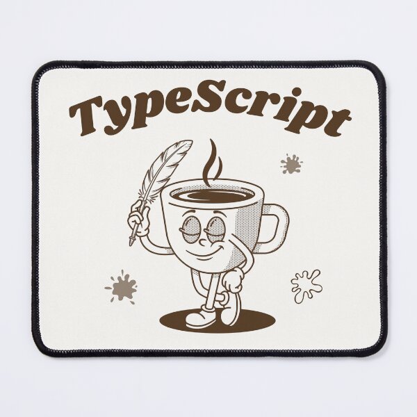 Item preview, TypeScript Vintage Coffee Cup Rubber Hose Web Developer Coder Gift designed and sold by ChicDesk.