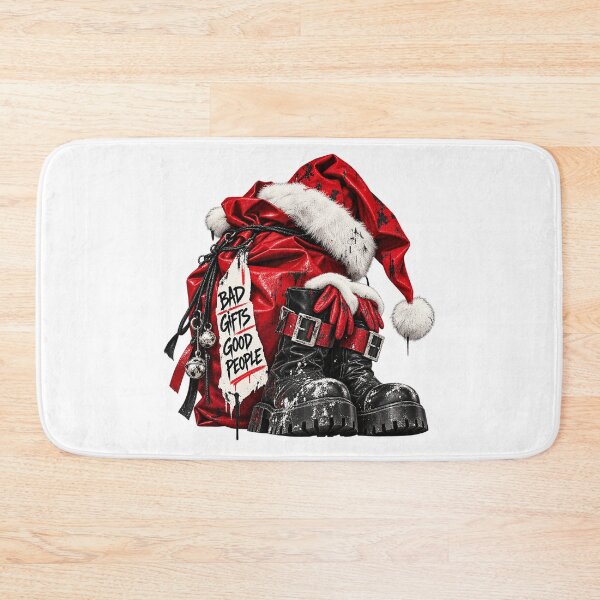 Item preview, Bad Presents Good People Edgy Punk Rock Winter Holiday Boots designed and sold by zzz888.