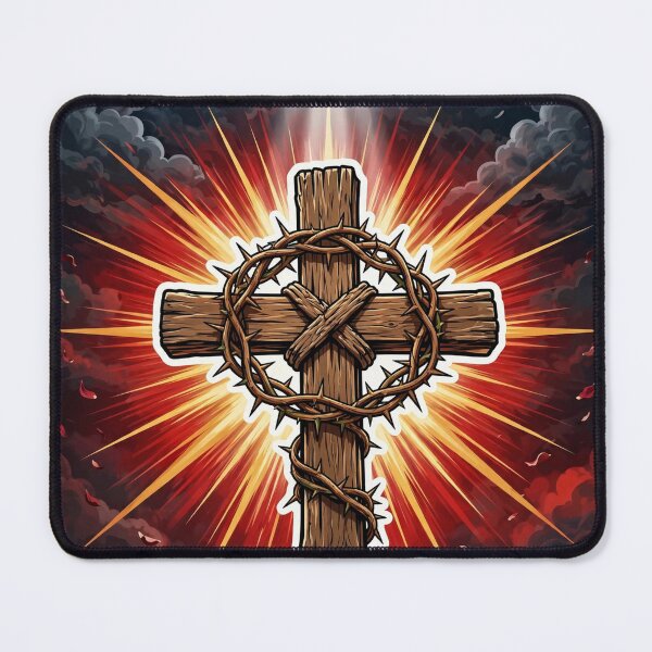Item preview, Wooden Cross Crown Of Thorns Art designed and sold by Gangster-Design.