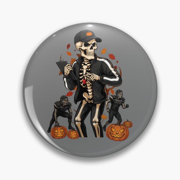 Item preview, Funny Skeleton Playing Football Halloween designed and sold by Millsoft.