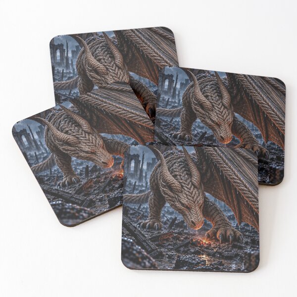 Item preview, Dragon Shielding a Glowing Ember in Burned Ruins designed and sold by JUTElCONIC.