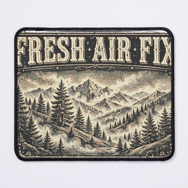 Item preview, Fresh Air Fix T-Shirt – Vintage Mountain Pine Forest Nature Tee designed and sold by Worn and Witty.