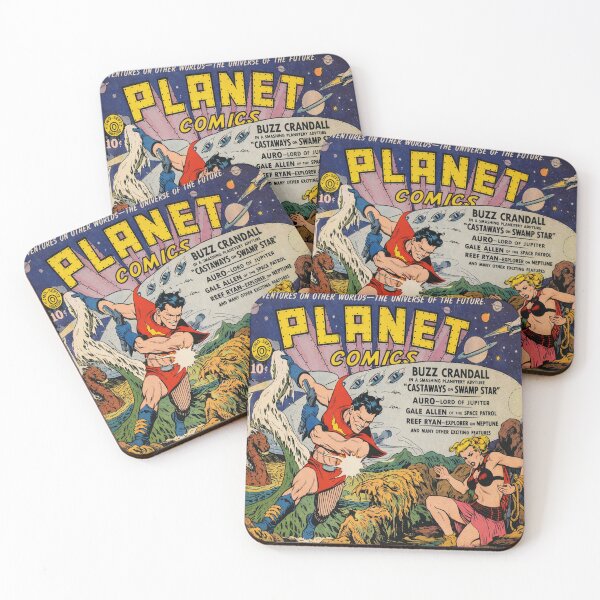 Item preview, Vintage Sci Fi Comic Wall Art, Planet Comics #14, Buzz Crandall Space Adventure, Dan Zolnerowich designed and sold by RickE.