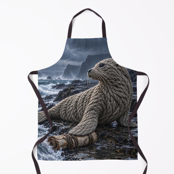 Item preview, Selkie Protecting a Tidal Relic on a Stormy Shore designed and sold by JUTElCONIC.