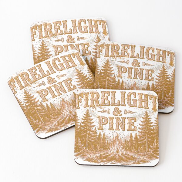 Item preview, Firelight and Pine T-Shirt – Vintage Campfire Forest Camping Tee designed and sold by Worn and Witty.
