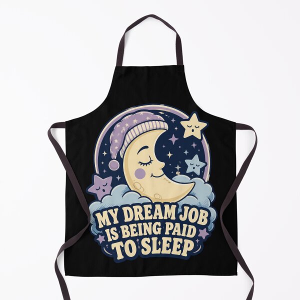 Item preview, My Dream Job Is Being Paid to Sleep T-Shirt – Funny Sleepy Moon Design designed and sold by GoGreenLove.