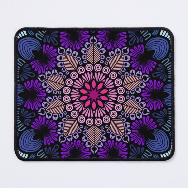 Item preview, Midnight Bloom Geometric Floral Mandala designed and sold by FioreDiCiliegio.