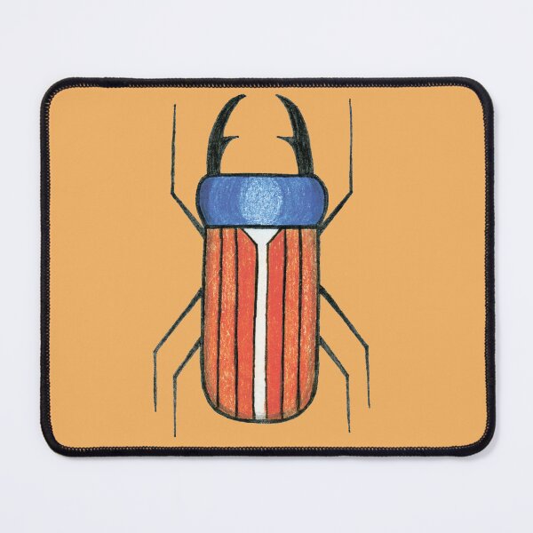 Item preview, Stylized Stag Beetle Illustration — Hand Drawn Folk Art Insect designed and sold by Ihor Ivanov.