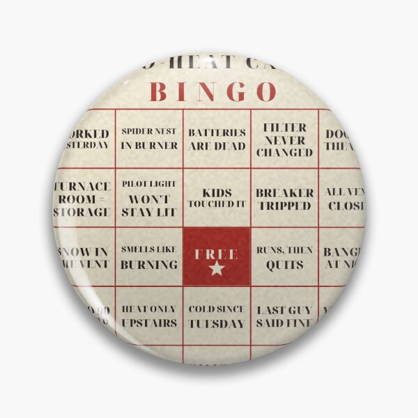Item preview, No-Heat Call Bingo HVAC Tech Shop Wall Tee designed and sold by thestevebro.
