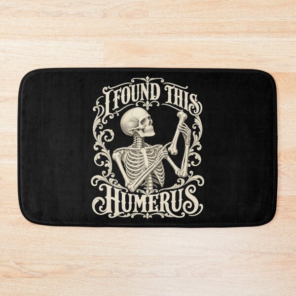 Item preview, I Found This Humerus Vintage Engraved Skeleton Bone Artwork designed and sold by Aqouiatiqe.