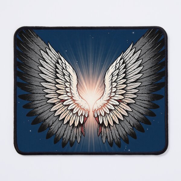 Item preview, Angel Wings Feathered Faith Art designed and sold by Gangster-Design.