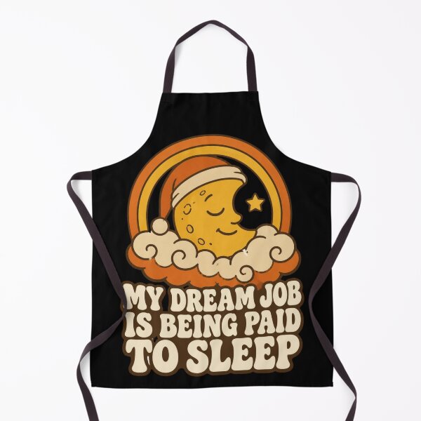 Item preview, My Dream Job Is Being Paid to Sleep T-Shirt – Funny Sleepy Moon Design 2 designed and sold by GoGreenlove.